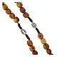 Rosary in olive wood with 8 mm grains s3