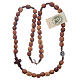 Rosary choker in olive wood s3
