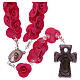 Rosary with small ceramic roses s1