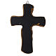 Medjugorje crucifix in resin bronze and silver 20 cm s2