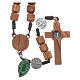 Medjugorje rosary in olive wood Saint Benedict 10 mm s2
