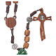 Medjugorje rosary in olive wood with crosses Saint Benedict 8 mm s2