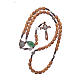 Medjugorje rosary in olive wood with crosses Saint Benedict 8 mm s4