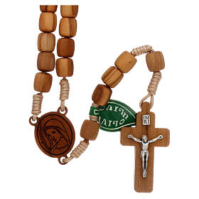 Medjugorje rosary in olive wood 8 mm