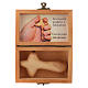 Olive wood hand cross with box s3