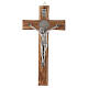 Kreuz aus Medjugorje-Olivenbaumholz mit Symbol von Sankt Benedikt, 19 cm hoch  s1