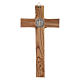 Medjugorje crucifix in olive wood Saint Benedict 19 cm s3