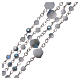Rosenkranz aus Medjugorje, Perlen aus blauen und weißen Kristallen, 4 mm s3