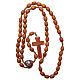 Medjugorje wooden rosary with natural grains s4
