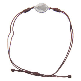 Bracelets, dizainiers: Bracelet Medjugorje corde marron médaille Bracelets, dizainiers: Bracelet Medjugorje corde marron médaille