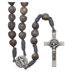 Medjugorje rosary tears of Job in grey rope