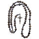 Medjugorje rosary tears of Job in grey rope s4