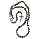 Medjugorje rosary tears of Job in grey rope s5