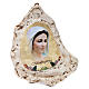 Our Lady of Medjugorje painting in gypsum s1