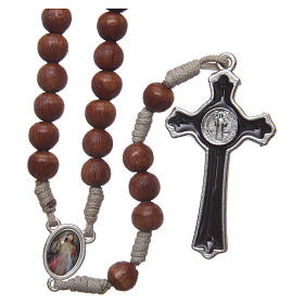 Medjugorje rosary with the four mysteries brown