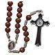 Medjugorje rosary with the four mysteries brown s2