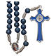 Medjugorje rosary with the four mysteries light blue s2