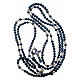 Medjugorje rosary with the four mysteries light blue s4