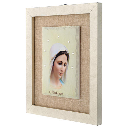 Our Lady of Medjugorje painting with ivory sky 3