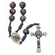 Medjugorje rosary beads Tears of Job grey rope s1
