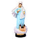 Estatua Virgen de Medjugorje 12 cm capa azul s1