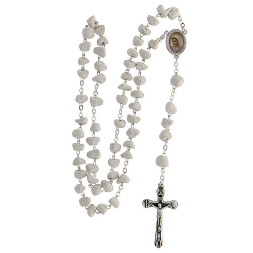Medjugorje rosary with stone grains and chain 4