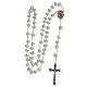 Medjugorje rosary with stone grains and chain s4