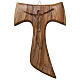 Medjugorje Tau cross in olive wood 18x12 cm s1