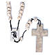 Medjugorje headboard rosary in stone and rope s1