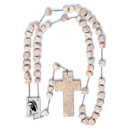 Medjugorje headboard rosary with stone and chain 4