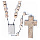 Medjugorje wall rosary with stone and chain s2