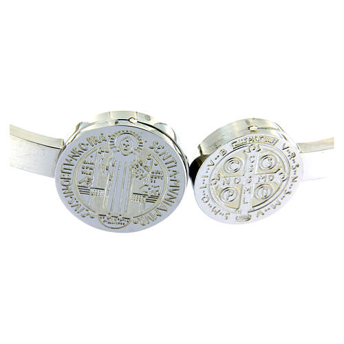 Medjugorje-Armband mit Medaillons von Sankt Benedikt und Federkreuz 3