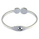 Bracciale Medjugorje medaglioni S. Benedetto e croce a molla s2