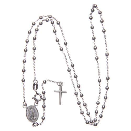 Our Lady of Medjugorje rosary in 925 sterling silver 3