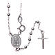 Our Lady of Medjugorje rosary in 925 sterling silver s1