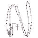 Our Lady of Medjugorje rosary in 925 sterling silver s3
