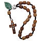 Medjugorje rosary beads with olive wood grains s3
