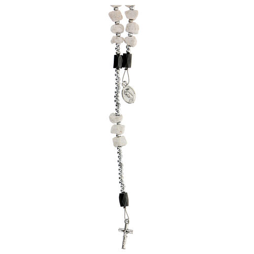 Medjugorje stone rosary bracelet with magnets 1
