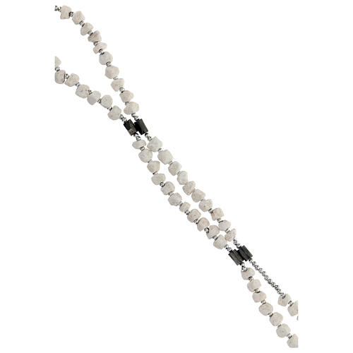 Medjugorje stone rosary bracelet with magnets 3
