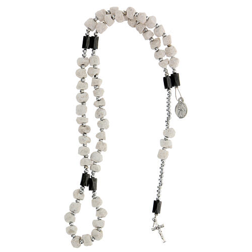 Medjugorje stone rosary bracelet with magnets 4