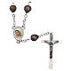 Rosary Medjugorje Chaplet Tears of Job chain cross 4x2 cm s1
