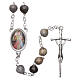 Medjugorje Rosary with Job's Tears and chain s2