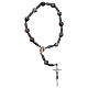 Decade rosary Medjugorje Chaplet Tears of Job gray cord s2