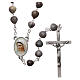 Medjugorje rosary Job's Tears, chain and cross s1