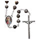 Medjugorje rosary Job's Tears, chain and cross s2