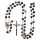 Medjugorje rosary Job's Tears, chain and cross s4