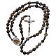 Medjugorje rosary Job's Tears, grey rope and cross s4