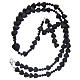 Medjugorje rosary in black fired ceramic beads 8 mm s4