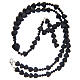 Ceramic rosary Medjugorje black beads 8 mm s4