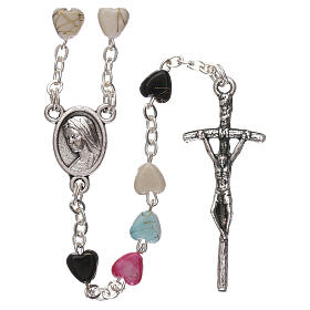 Medjugorje rubber rosary with clasp